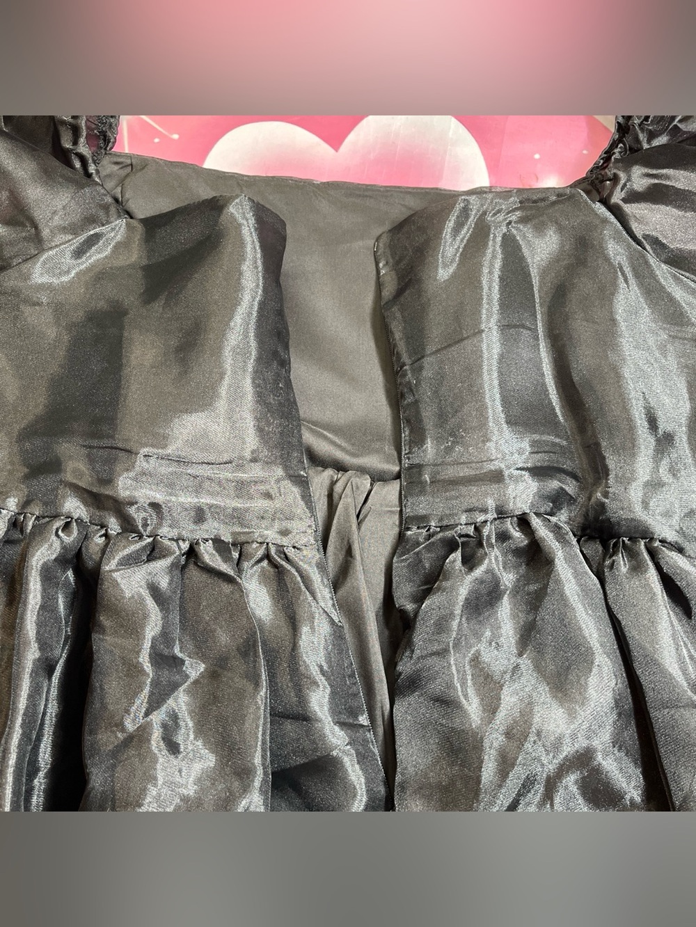 Goth babydoll satin dress - Picture 2 of 7